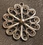 Стара сребърна висулка филигранна изработка, снимка 1 - Колиета, медальони, синджири - 43840310