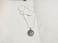 Сребърно синджирче със сребърен медальон Дева Мария, богородица с младенеца сребро, снимка 3