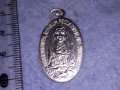 ПОСРЕБРЕНА ДВУСТРАННА РЯДКА КАТОЛИЧЕСКА ИКОНКА РЕЛИГИОЗЕН МЕДАЛЬОН 31288, снимка 4