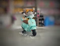 ТОП ЦЕНА!НОВО!Детски акумулаторен мотор Vespa GTS Super с 12V батерия,кожена седалка, снимка 2