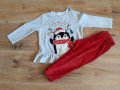 Зимно яке за момиче, дрехи и подарък боди, размер 86-92, снимка 3