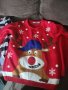 Коледен пуловер+коледна блуза 128-134, снимка 4