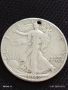 Сребърна монета половин долар 1942г. Америка продупчена за НАКИТ, НОСИЯ, КОЛЕКЦИЯ 43438, снимка 8