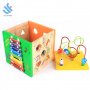 Сортер кубче, дървен детски сортер куб, образователна интерактивна играчка, игра, подарък за дете, снимка 6