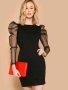 Черна рокля, снимка 1 - Рокли - 43837428