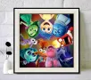 Отвътре навън inside out детски 5D гоблен диамантен картина мозайка за направа по схема с камъчета, снимка 2