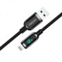 KAKUSIGA Display USB - Lightning (iPhone), Кабел, 1.2m, KSC-599 / Черен / Баркод : 2402301, снимка 4