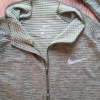 Nike Running Dri-FIT Element Sphere Half-Zip Sweat In Green - страхотна мъжка блуза КАТО НОВА, снимка 5 - Спортни дрехи, екипи - 28147209