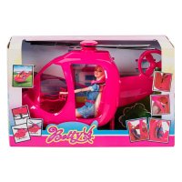 Кукла Барби с голям розов хеликоптер, снимка 2 - Кукли - 33138599