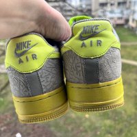 Nike Air Force 1 Low Cement Volt — номер 42.5, снимка 4 - Маратонки - 39553122