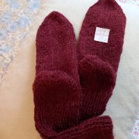 Ръчно плетени мъжки чорапи от вълна, размер 44, снимка 1 - Мъжки чорапи - 43128090