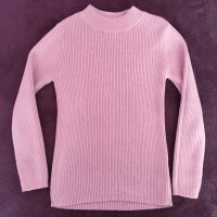 Блестяща розова блузка F&F 6-7 г. , снимка 1 - Детски пуловери и жилетки - 35485790