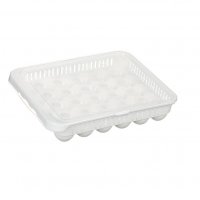 Кутия за яйца Mercado Trade, За хладилник, За домашна употреба, С капак, 30 места, Бял, снимка 1 - Аксесоари за кухня - 39586992