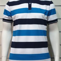 Нова мъжка моряшка блуза тип Lacoste, райе, копчета, пике, снимка 10 - Ризи - 32629301