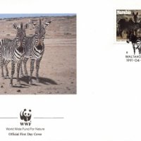 Намибия 1991 - 4 броя FDC Комплектна серия - WWF, снимка 2 - Филателия - 38640732