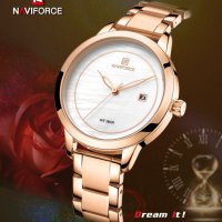 Дамски часовник NAVIFORCE Clarity Rose Gold/White 5008 RGW., снимка 11 - Дамски - 34744332