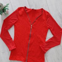 разпродажба нова червена блузка, снимка 1 - Блузи с дълъг ръкав и пуловери - 44052779