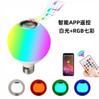 Цветна LED крушка с дистанционно, снимка 2 - Лед осветление - 43988521