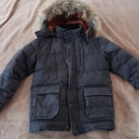 Детско зимно яке естествен пух от лисица на качулката, снимка 1 - Детски якета и елеци - 27503874