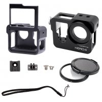 Рамка за GoPro Hero 4, UV филтър, Адаптер 37mm, Алуминий, Черен, снимка 6 - Чанти, стативи, аксесоари - 27867922