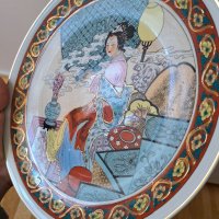Китайска декоративна чиния , китайски порцелан, снимка 6 - Антикварни и старинни предмети - 38405755