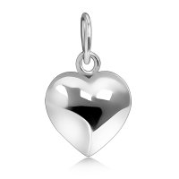 Сребърно сърце колие 925, снимка 1 - Колиета, медальони, синджири - 44069663