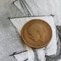 Монета - Великобритания - 1/2 (половин) пени | 1920г., снимка 2 - Нумизматика и бонистика - 33421224
