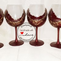 Комплект 6 чаши за вино "Винтидж", снимка 6 - Чаши - 33592670