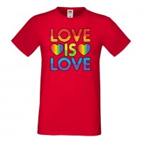 Мъжка тениска Love Is Love 2 multicolor Прайд,Празник.Повод,Изненада, снимка 12 - Тениски - 37103173