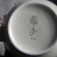 Уникален порцеланов чайник кана Арт Деко , снимка 4 - Други - 27561044