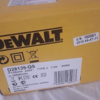 Ъглошлайф DeWalt D28139-QS/850W 125mm, снимка 6 - Бормашини - 33317344