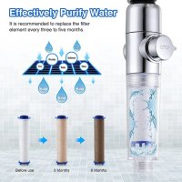 Резервен филтър за душ за твърда вода с висока производителност за премахване на хлор и флуорид, снимка 3 - Други - 40413028