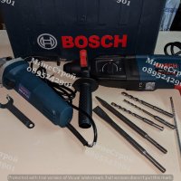 BOSCH Перфоратор 1100W / Къртач + Ъглошлайф 1100W / Флекс БОШ, снимка 1 - Други инструменти - 39785537