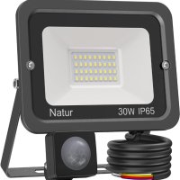 30W LED прожектор със сензор за движение, снимка 1 - Външни лампи - 40519211