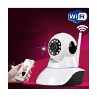  WIFI IP Camera - Безжична HD камера за видеонаблюдение от разстояние с опция за въртене WIFI IP Cam, снимка 2 - Друга електроника - 26920405