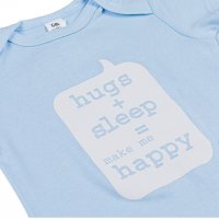 Памучно бебешко боди Hugs+sleep, За момче, 12 - 18 месеца, Синьо, снимка 2 - Други - 39708864