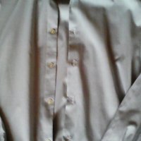 Светло сива класическа риза с дълъг ръкав размер М, снимка 1 - Ризи - 26483384