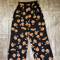 Нов широк панталон цветя флорален принт , снимка 10 - Панталони - 37790397