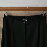 Черен панталон широк крачол , снимка 4 - Панталони - 44847430