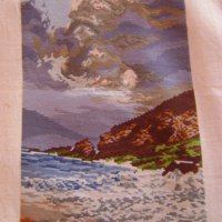 гоблен "Буря над рифа", снимка 2 - Гоблени - 37819639