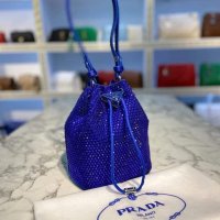 Дамска чанта Prada с камъни, 5 цвята , снимка 5 - Чанти - 40504978
