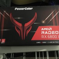 2 броя PowerColor RX6800XT 16GB, снимка 1 - Видеокарти - 38266065