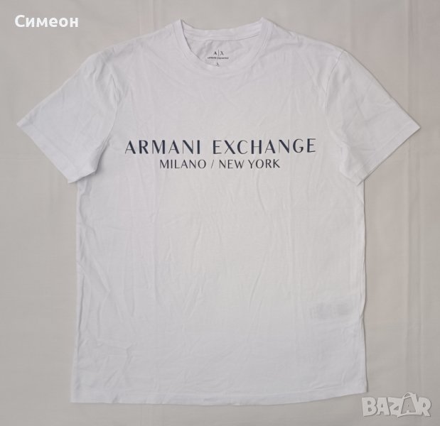 Armani Exchange оригинална тениска L памучна фланелка, снимка 1