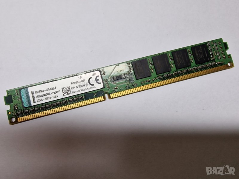 4GB DDR3 1600Mhz Kingston Ram Рам Памети за компютър с 12 месеца гаранция! - 3, снимка 1