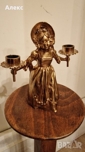 Прекрасен Малък Метален свещник– 10см, снимка 1