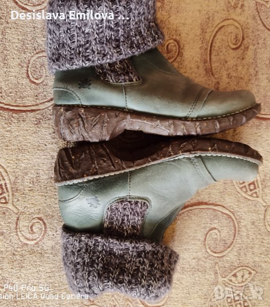 Дамски кожени зимни боти El Natura Lista®. Размер 38 Перфектно състояние , снимка 1