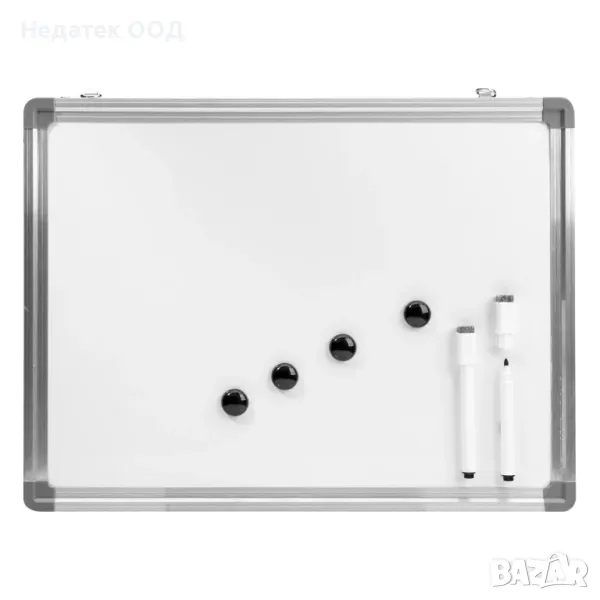 Алуминиева дъска за маркери, Бяла, 40x30, снимка 1