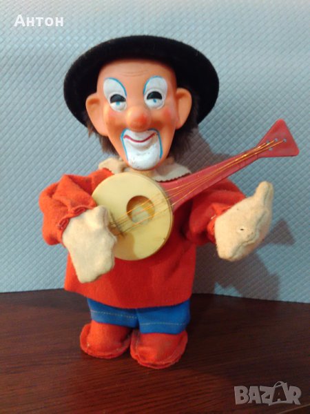 Стара СОЦ-механична играчка Клоун., снимка 1