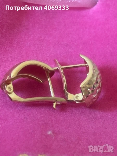 Златни обеци 1.64гр 14к, снимка 1