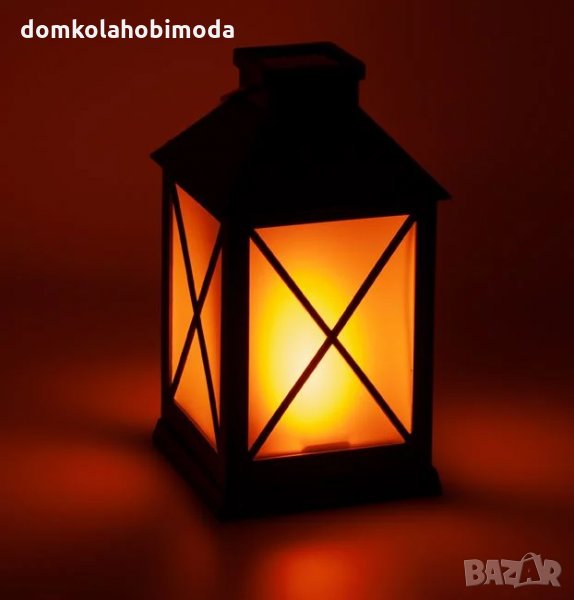 Соларнен фенер с светлина тип пламък, 20x10x10 см, снимка 1
